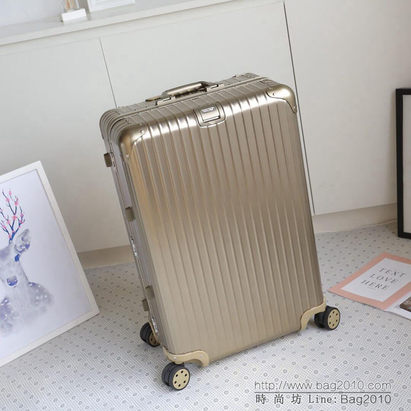 RIMOWA日默瓦 經典款不老款 復古款原單一體LongRimowa日默瓦 拉箱/拉杆箱 20寸登機箱  xbt1152